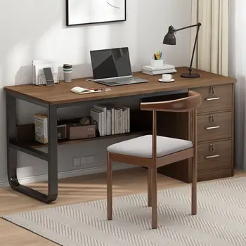 Компьютерный стол, студенческий рабочий стол, простой офисный стол с замком, небольшой письменный стол в домашней спальне