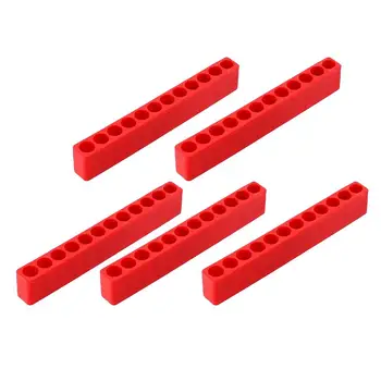 Патрон для отвертки, угловая отвертка, аккуратно организованная, как описано, красная с 12 отверстиями 8