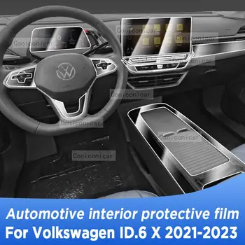 Для Volkswagen ID.6 X 2021-2023 Панель Коробки Передач Навигация Автомобильный Внутренний Экран TPU Защитная Пленка Аксессуары Для Защиты От Царапин 24