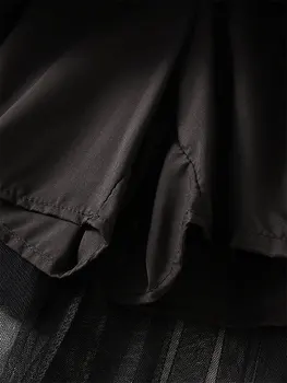 Женская тюлевая юбка миди с эластичной высокой талией, многослойная плиссированная сетка, струящаяся трапециевидная юбка-пачка для выпускного вечера, длинные юбки-пачки 2
