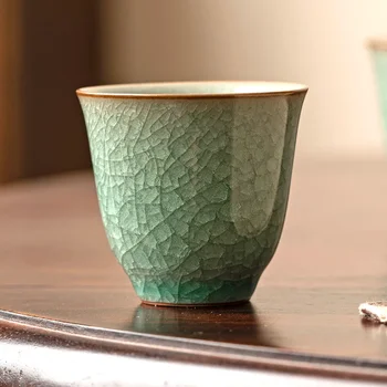 Ru Kiln Ice Flower Master Single Cup Открытый Керамический набор Кунг-фу Чайная чашка для гостей дома Образец чая для дегустации 1