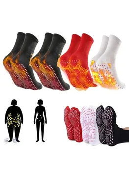 Зимние Турмалиновые носки для похудения, самонагревающиеся носки, Магнитные самонагревающиеся носки, массаж ног, Термотерапевтический носок