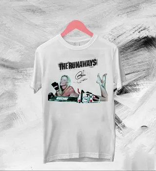 Новая белая футболка Унисекс Cherie Currie The Runaways с коротким рукавом S-2345XL S4165 3