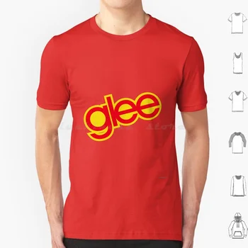 Футболка с надписью Glee Хлопок Мужчины Женщины принт своими руками Glee Рэйчел Берри Финн Курт Хаммел Блейн Андерсон Логотип Glee 1