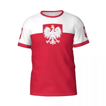 Пользовательское Имя, Номер Польского Флага, Польский Национальный Герб, Футболка с 3D-принтом, Мужская и Женская Повседневная Модная футболка 5