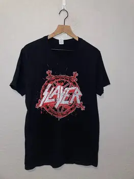 2019 Pacific Slayer Metal Rock Music Band Tour Concert Черная рубашка Sword L с большими длинными рукавами 9