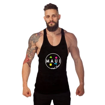 Новый логотип Maui & Sons gym gym clothing man gym gym clothing man All Size Размер США Em31 Красочная майка gym gym clothing man мужчины 7