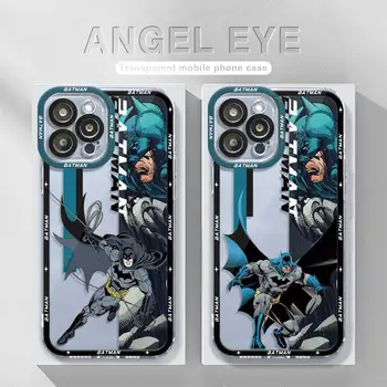 Прозрачный чехол Angel Eye Для Samsung Galaxy S22 S21 S20 S10 FE Ultra Note 10 Lite Plus A10 A10s A50 A30 A20s Чехол Супергероя Бэтмена 12