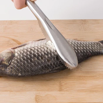 1 шт. Инструменты для приготовления пищи Нож для чистки рыбы, скребок для рыбьей кожи, Рыбья чешуя из нержавеющей стали, кухонный гаджет для чистки рыбы, нож для рыбы 8