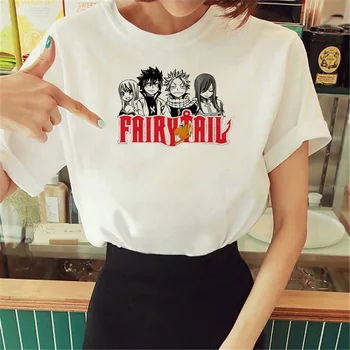 Футболка Fairy Tail женская harajuku графический японский топ женская уличная одежда 7