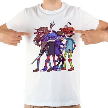 Забавная футболка Sallyface ninja, мужская летняя новая белая футболка с коротким рукавом, повседневная крутая футболка sallyface, унисекс, футболки больших размеров 9