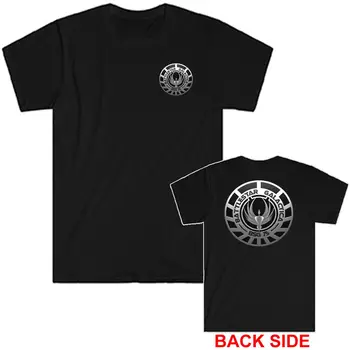 Символ мужской черной футболки Battlestar Galactica TV Series, размер от S до 5XL 9