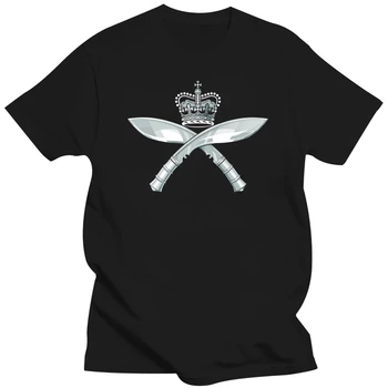 Мужская хлопковая футболка Royal Gurkha Rifles британской армии в стиле милитари с кольцевой подкладкой 16