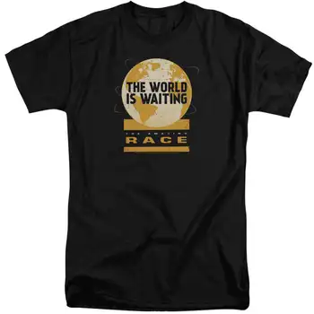 Удивительная гонка, мир ожидания - мужская футболка высокого покроя 17