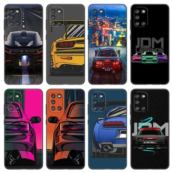 Япония JDM Спортивный Автомобильный Чехол Для Телефона Samsung Galaxy A01 A03 Core A04 E A02 A05 A10 A20 A21 A30 A50 S A6 A8 + A7 2018 Черный Чехол 19