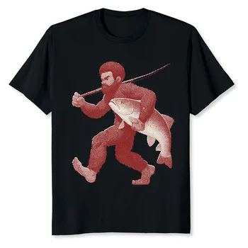 НОВАЯ лимитированная забавная футболка Bigfoot Fishing с длинными рукавами для охоты и рыбалки 23
