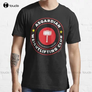 Модная футболка Клуба тяжелой атлетики Асгарда, мужские рубашки на заказ, футболки с цифровой печатью для подростков, унисекс, Индивидуальный подарок 17