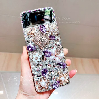 Модный чехол для телефона со стразами для Samsung Galaxy Z Flip/ Z Flip 3 4 с бриллиантами 18