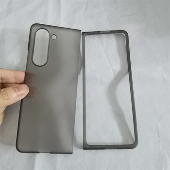 Чехол для Samsung Galaxy Z Fold5, полупрозрачный, черный, матовый 20