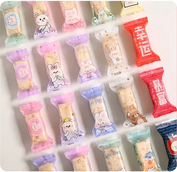 Пластиковая упаковка для выпечки с мультяшным животным рисунком размером 100шт 4x9 см, машина для производства конфет 