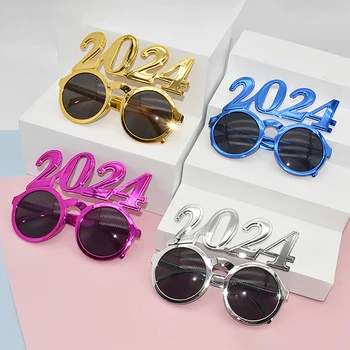 Очки для вечеринок 2024 года, Солнцезащитные очки для Выпускного, Забавный Реквизит для Фотосъемки, Долговечный Tme 1