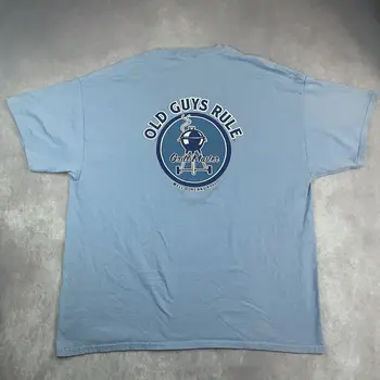 Old Guys Rule Grill Master Хорошо выполненная футболка с редким рисунком, Размер 2XL XXL 23