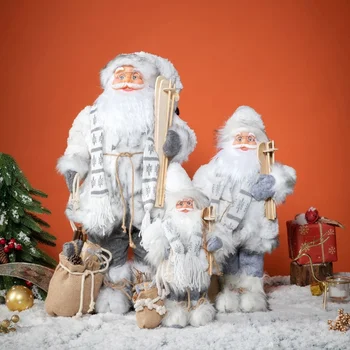 Сумка для подарков Санта-Клауса, кукла, большая 30/45 см, украшение для Рождественской елки 2023, Новогоднее украшение для дома 2023, подарок для детей на День рождения 10