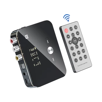 Bluetooth-совместимый приемник-передатчик 5.0, NFC LED Стерео, 3,5 мм Разъем AUX, Беспроводной аудиоадаптер RCA, микрофон для громкой связи, телевизор, ПК 2