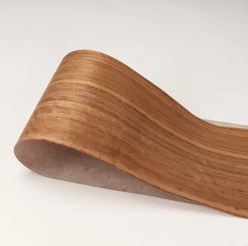 L:2.5meters Ширина: 160 мм T:0.25mm Натуральный деревянный материал Тонкая обшивка Из Африканского тикового шпона 10