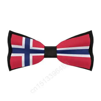 Новая мужская бабочка из полиэстера с Норвежским флагом, модные повседневные мужские галстуки-бабочки, шейный платок для свадебных костюмов, галстук 4