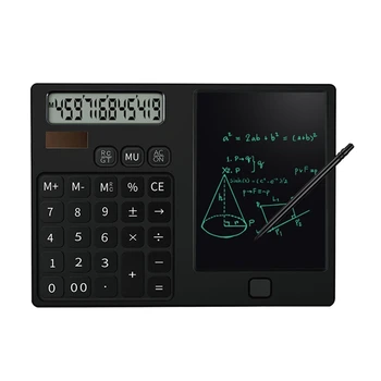 Калькуляторы, Карманный Настольный Калькулятор С 12-Значным Дисплеем И Стираемым Блокнотом Для Записей Для Учащихся Школы