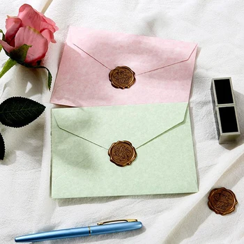 5 шт. Романтических цветных конвертов в стиле ретро, Винтажная бумага для писем, открытка 