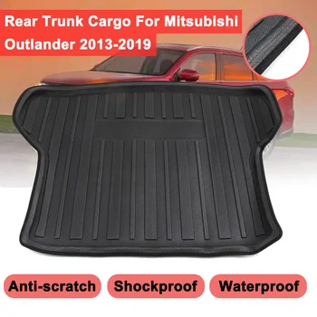 Для Mitsubishi Outlander 2013-2019 Задний коврик для багажника Грузовой лайнер Водонепроницаемый противоскользящий противоударный буфер 3