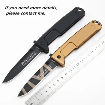 Новый Складной нож Nemesi с лезвием Mark N690, Алюминиевая ручка, Медная Шайба, Охотничий, Походный, Тактический Инструмент EDC для выживания на открытом воздухе 13