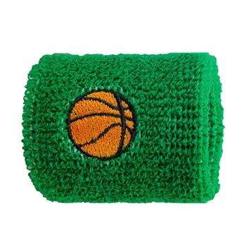 Красочный хлопковый спортивный браслет для детей, спортивный браслет для защиты запястья, бандаж для бега, бадминтона, баскетбола, Махровая спортивная повязка 5