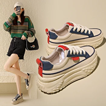 Весенняя уличная обувь для гольфа для женщин, удобные кроссовки для девочек, увеличивающие рост, спортивные кроссовки для гольфа, кроссовки для бега 2