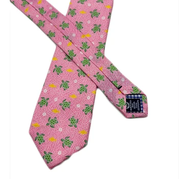 Милый мультяшный принт в виде черепахи, пара розовых галстуков, мужские и женские рубашки, детская забавная повседневная одежда для работы, поездок на работу 23