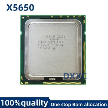 X5650 Для Xeon Шестиядерный процессор 2,66 ГГц LGA 1366 12 МБ кэш-памяти L3 серверный процессор SLBV3 12