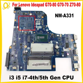 Материнская плата AILG1 NM-A331 для Lenovo Ideapad G70-80 G70-70 Z70-80 материнская плата ноутбука с процессором i3 i5 i7-4th /5th поколения DDR3 полностью протестирована 8
