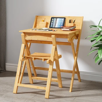 Детский письменный стол Складной рабочий стол Откидной письменный стол Студенческий стол В комплекте Современный минималистичный складной стол