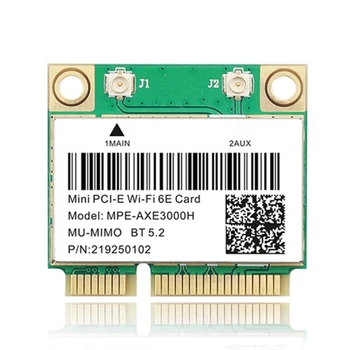 WiFi 6E 2400 Мбит/с AX210 MPE-AXE3000H Беспроводная Мини-карта PCI-E для BT 5,2 802.11AX 2,4 G/5G/6 ГГц Сетевая карта Wlan 14