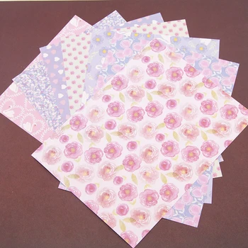 Роза, красивый узор, бумага для рукоделия, практичный фон для фотоальбома ручной работы Оригами, бумага для декора скрапбукинга 3