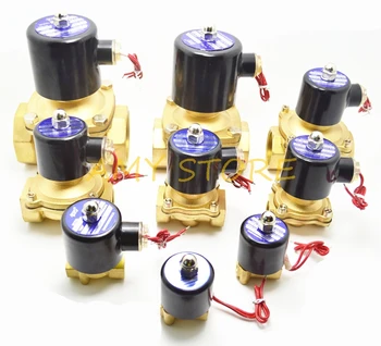 Электрический Электромагнитный клапан мощностью 2 Вт Латунный пневматический клапан NC с нормальным закрытием для воды Нефти газа BSP 1/8