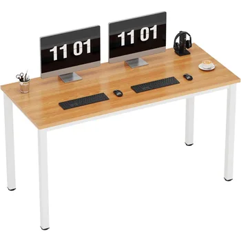 Большой компьютерный стол 55 дюймов - современный минималистичный стиль, домашний офис, игровой стол, Компьютерный стол, столы для игровой комнаты, Органайзер для мебели 5