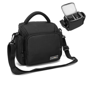 24-сантиметровая портативная сумка для фотоаппарата, нейлоновые водонепроницаемые чехлы для фотоаппаратов, устойчивые к царапинам, портативная сумка с ремешком, аксессуары для фотоаппаратов 7