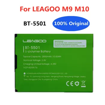 Новый 100% Оригинальный BT5501 2850 мАч Сменный Аккумулятор Для LEAGOO M9 M9 M10 M10 BT-5501 Запчасти Для Смартфонов Bateria 11
