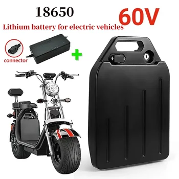 Новый Аккумулятор для Электрического скутера Citycoco 60V 20Ah-100Ah для мотоцикла мощностью 250 Вт ~ 1500 Вт/велосипеда Водонепроницаемый Литиевый Аккумулятор + Зарядное устройство 67,2 В 4