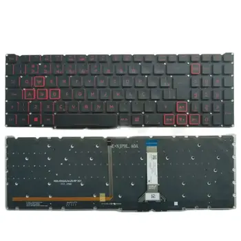 Новая клавиатура BR Brazil для Acer Nitro 5 AN515-56 AN515-57 AN515-45 Predator Helios 300 PH315-54 с красной подсветкой 6