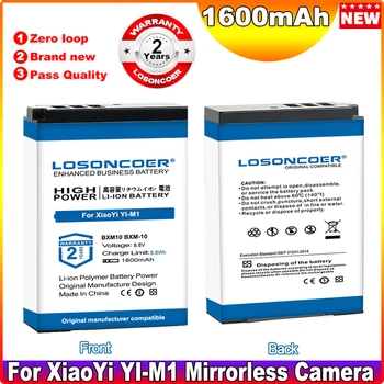 Оригинальный Аккумулятор LOSONCOER BXM10 BXM-10 1600mAh Для Беззеркальной Камеры XiaoYi YI-M1 12