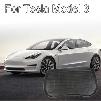 Водонепроницаемый TPE Custom Fit Для Tesla Model 3 Передний Грузовой Лоток Коврик Для Пола Багажника Защита От пыли Багажник Грузовая Линия Автомобильные Аксессуары 11